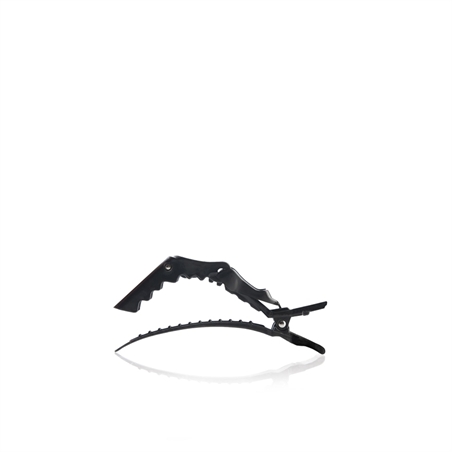 PINZE IN PLASTICA CON LEVERAGGIO COCCODRILLO NERO CONF. 6 PZ
