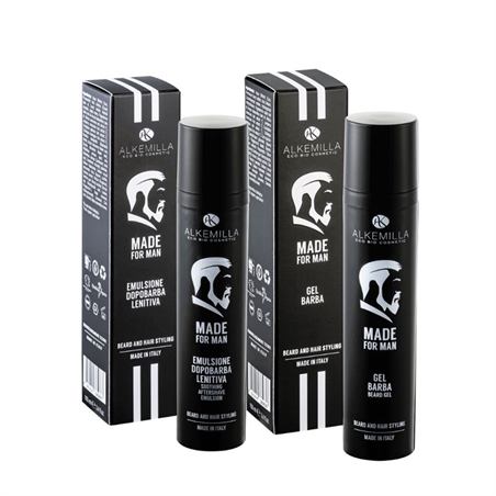 ALKEMILLA BOX EMULSIONE DOPOBARBA LENITIVA + GEL BARBA