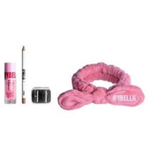 RYBELLA KIT: LIP OIL VOLUMIZZANTE + MATITA LABBRA COLOR NUDE + FASCIA + TEMPERAMATITE