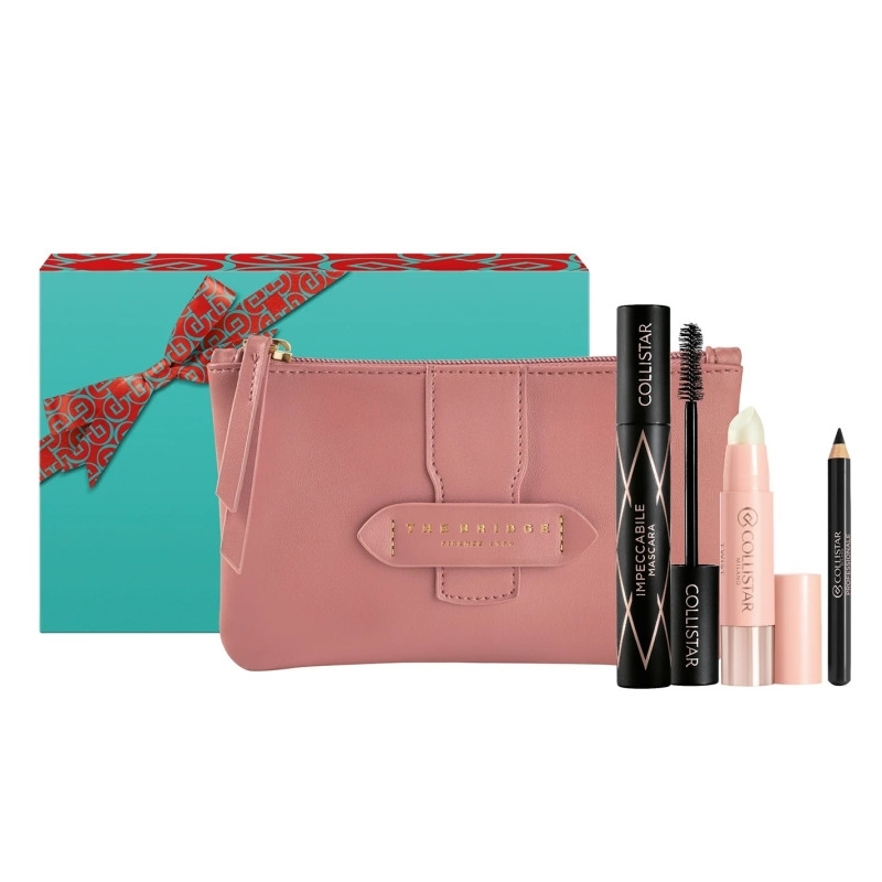 COLLISTAR POCHETTE BRIDGE CON MASCARA IMPECCABILE CON TWIST BALMY E MINI MATITA NERA COLLISTAR POCHETTE BRIDGE CON MASCARA IMPECCABILE CON TWIST BALMY E MINI MATITA NERA