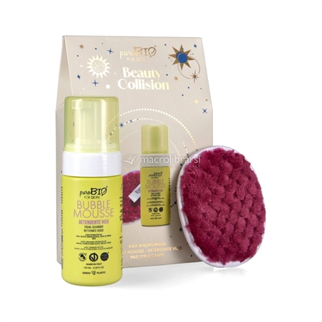 PUROBIO GIFT BOX ANDROMEDA MOUSSE DETERGENTE VISO E DISCHETTO STRUCCANTE IN MICROFIBRA - 8051411367284-1 - 8051411367284-1