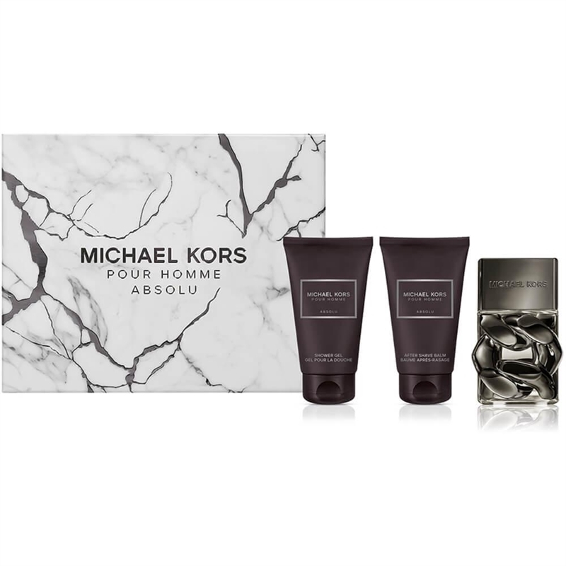 MICHAEL KORS COFFRET POUR HOMME ABSOLU EDP SPRAY 50ML + S/G 50ML+ AFTER SHAVE BALM 50ML