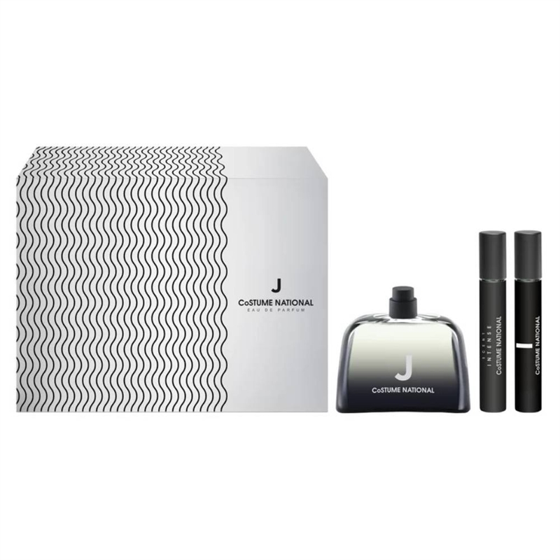COSTUME NATIONAL J COFANETTO REGALO UOMO EAU DE PARFUM 100ML I TRAVEL SPRAY 7.5ML E SCENT INTENSE 7.5ML
