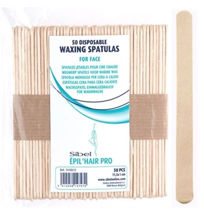 SPATOLA STENDICERA VISO MONOUSO IN LEGNO PICCOLE 11,3 X 1 CM CONF. 50PZ - 7410513-1 - 5412058147470-1