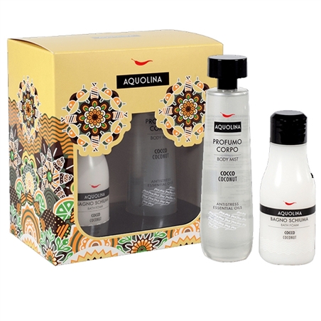 AQUOLINA SET CON BAGNO SCHIUMA 125ML E ACQUA PROFUMATA 150ML - AQUSGAP-1 - AQUSGAP-1