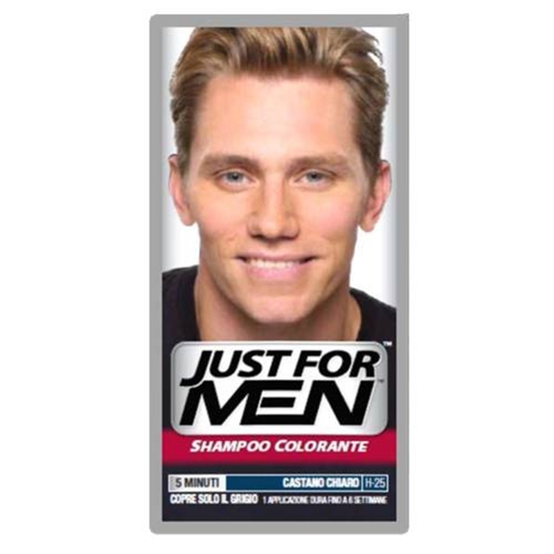 JUST FOR MAN SHAMPOO COLORANTE CASTANO CHIARO NATURALE