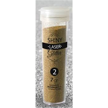 SHINY LASER POLVERI GLITTERATE 7 GR GOLDEN NAILS