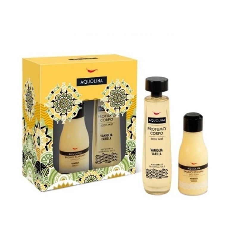 AQUOLINA SET CON BAGNO SCHIUMA 125ML E ACQUA PROFUMATA 150ML