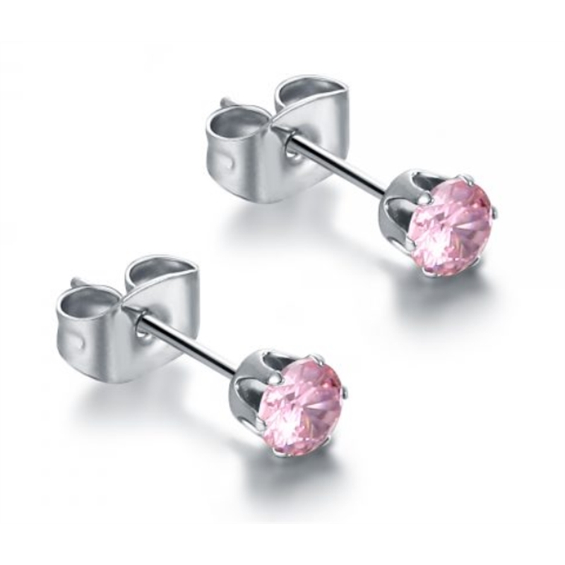 BRAND GIOIELLI PRIDE COPPIA DI ORECCHINI PUNTI LUCE IN ACCIAIO CHIRURGICO 4MM BRAND GIOIELLI PRIDE COPPIA DI ORECCHINI PUNTI LUCE IN ACCIAIO CHIRURGICO 4MM