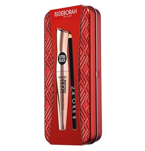 DEBORAH KIT MASCARA 24 ORE INSTANT MAXI VOLUME BALCK + MAT 24H LATTA - 8009518456806 - 8009518456806