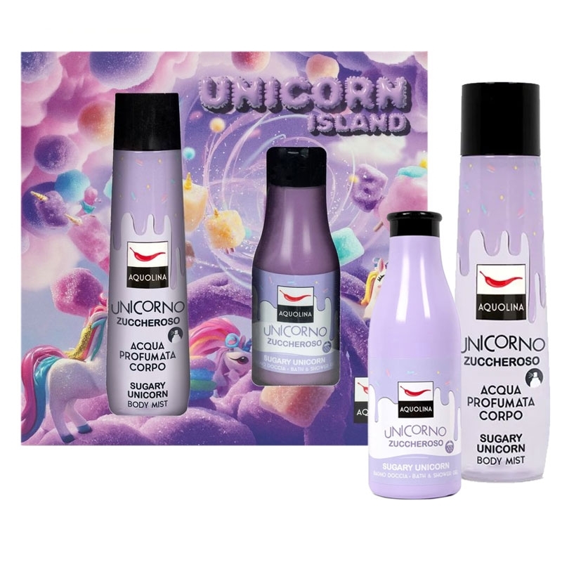 AQUOLINA COFFRET B/S ACQUA CORPO 150ML + B/S 125ML UNICORN ISLAND