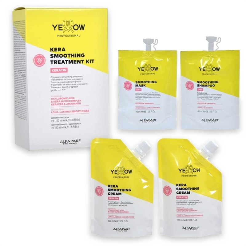 ALFAPARF YELLOW KERA SMOOTHING TREATMENT KIT