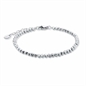 BRACCIALE EMATITE RODIO SFACCETTATA 16+3 CM