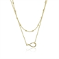 COLLANA DOPPIA PVD DORATO 40+5 CM  BRAND GIOIELLI