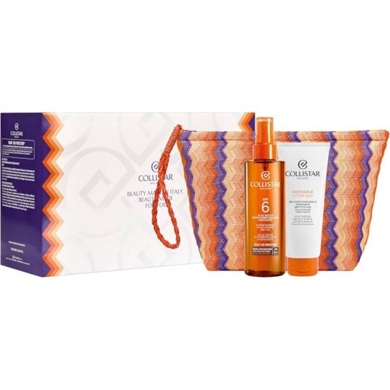 COLLISTAR COFANETTO REGALO OLIO SECCO SUPER ABBRONZANTE IDRATANTE SPF6 SPRAY 200 ML BALSAMO DOPOSOLE IDRATANTE RESTITUITIVO 100 COLLISTAR COFANETTO REGALO OLIO SECCO SUPER ABBRONZANTE IDRATANTE SPF6 SPRAY 200 ML BALSAMO DOPOSOLE IDRATANTE RESTITUITIVO 100