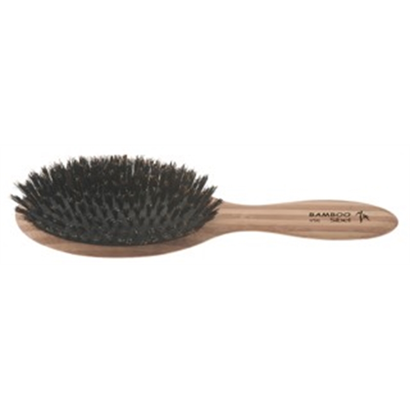 SPAZZOLA PNEUMATICA QUADRA IN LEGNO DI BAMBOO RESISTENTE WATERPROOF