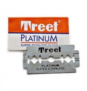 TREET PLATINUM LAME DA BARBA SUPER INOX  CONF. 5 PZ - LAMETRETPLAT10-1 - TREETPLATINUM-1