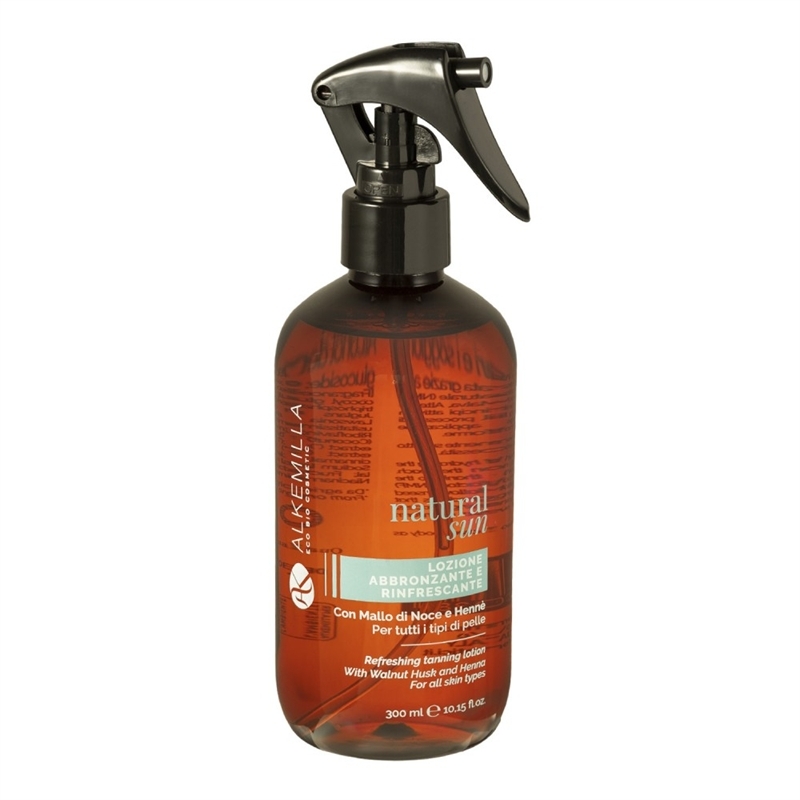 ALKEMILLA LOZIONE ABBRONZANTE E RINFRESCANTE CON MALLO DI NOCE E HENNÈ 300ML ALKEMILLA LOZIONE ABBRONZANTE E RINFRESCANTE CON MALLO DI NOCE E HENNÈ 300ML