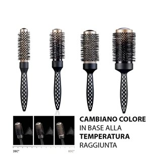 SPAZZOLA TERMICA IN CERAMICA E CARBONIO INFUSA IN OLIO DI ARGAN DIAM. 53 MM - 8050712004539 - 401.535