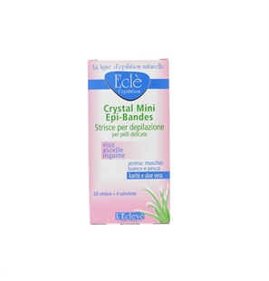 ECLE' STRISCE DEPILATORIE CON CERA VISO, ASCELLE, INGUINE 20 PZ + 4 SALVIETTINE PELLI DELICATI - 8032618167419 - 8032618167419